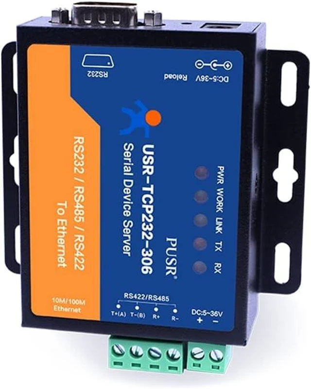 Main image of TCP232-306 RS232 RS485 RS422 to Ethernet TCP IP Modbus Gateway Serial Device Server Serial to ethernet converters