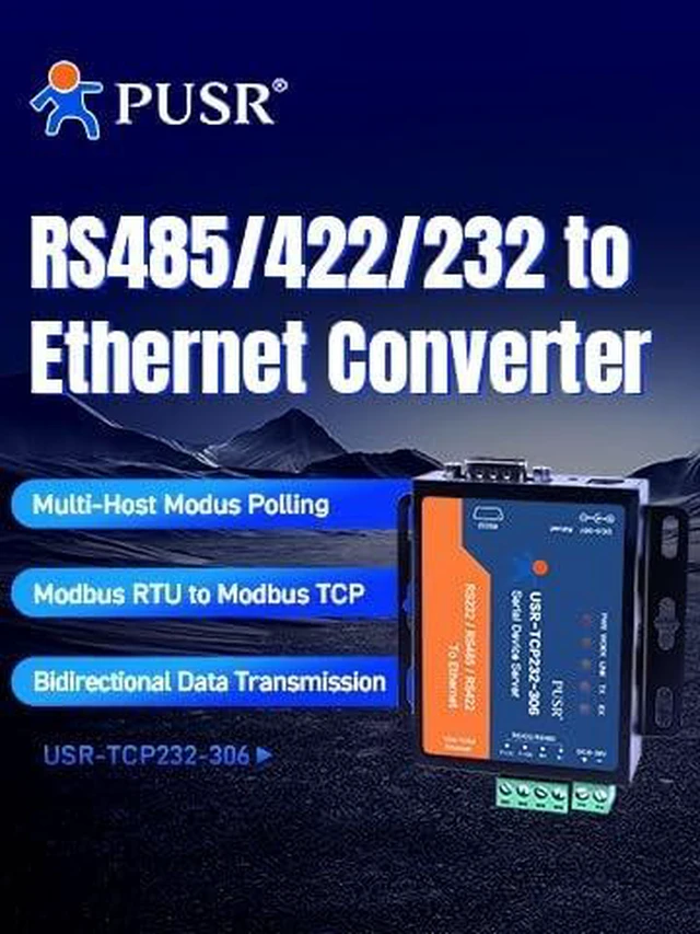 Alt view image 3 of 6 - TCP232-306 RS232 RS485 RS422 to Ethernet TCP IP Modbus Gateway Serial Device Server Serial to ethernet converters