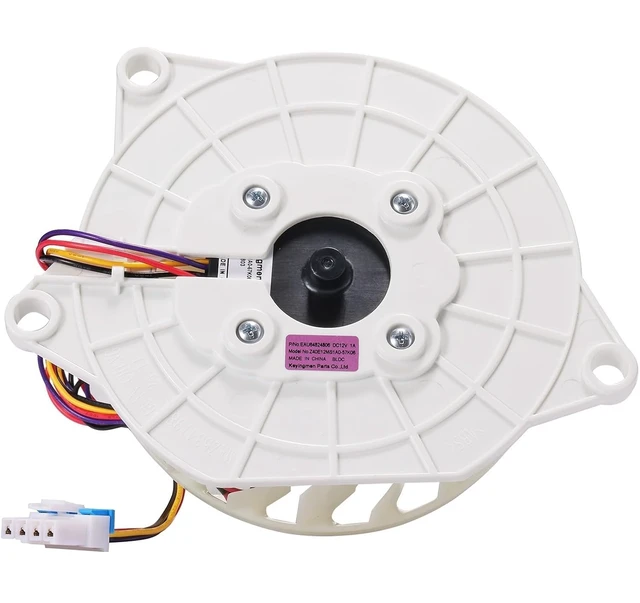 Alt view image 3 of 5 - EAU64824806 Refrigerator Evaporator Fan Motor for LG Refrigerator.12V 1A DC Fan Motor