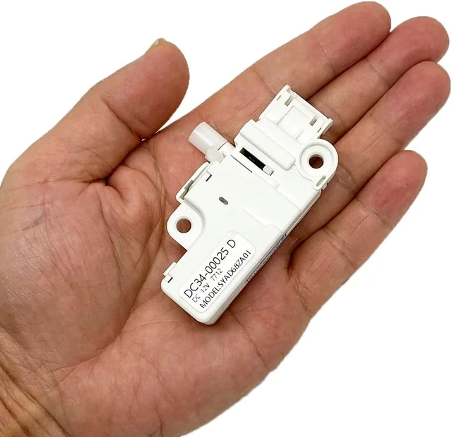 Alt view image 7 of 7 - DC34-00025D DC12V Washer Door Lock Switch for Samsung Replacement Parts,for WW90K74150OX,WW90K74150SC,WW90K74150O,WF45K6200AW/A2,WF45K6500AZ/A2 Washing Machine, Middle Door Lock, Replace PS11758871