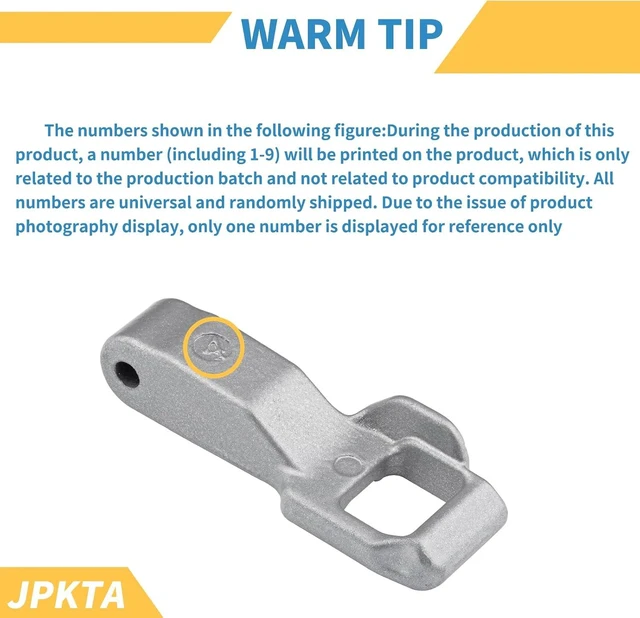Alt view image 3 of 7 - MFG63099101 Washer Door Lock Strik Replacement Part by JPKTA Compatible with LG Kenmore Elite Washing Machine Door Latch Hook Locker WM3170CW WM3670HVA