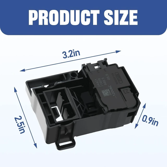 Alt view image 5 of 6 - WH01X27954 Washer Lid Lock Switch Compatible with GE Hotpoint Washers,Replaces 290D1580P004, 290D1580P002, WH01X24114, WH01X26114, GTW335ASN1WW, GTW330ASK4WW; helps fix start, spin, drain issues