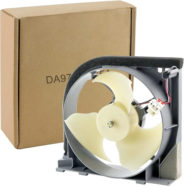 Alt view image 3 of 6 - DA97-15765A DA31-00340A RMF002ASSA Refrigerator Condenser Fan Motor Replacement for Sam-Sung Replace DA97-12842A DA97-12842B DA97-15765C Condenser Fan Motor Assembly By Fetechmate