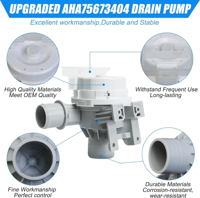 Alt view image 5 of 7 - LG AHA75673404 Washer Drain Pump Assembly Replacement for LG Drain Pump
