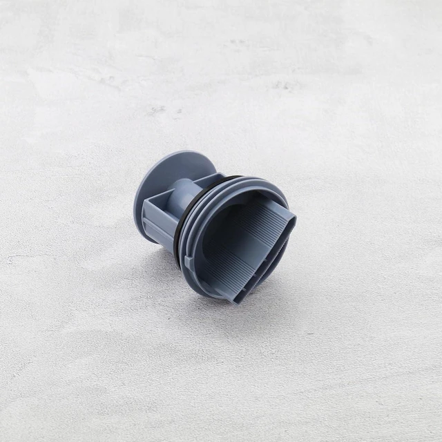 Alt view image 3 of 7 - Washer Drainage Pump Drain Outlet Seal Cover Plug Compatible with Siemens Compatible with Bosch Washing Machines Drain Pump Fluff Filter