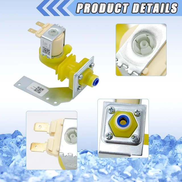 Alt view image 3 of 6 - Upgraded 000009120 000008483 Water Inlet Valve Assembly, 000008487 Ice Machine Water Inlet Valve, 5W 120V 60Hz, Compatible with Manitowoc Ice machines