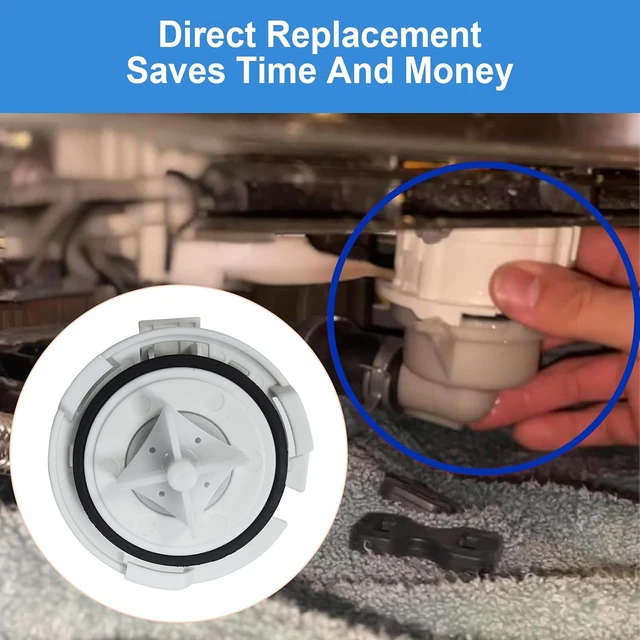 Alt view image 2 of 7 - ABQ75742501 Dishwasher Drain Pump Motor Assembly Compatible with LG Kenmore,Dishwasher Drain Pump Fits LDF55458B, LDP5676BD, Replaces ABQ75742501 ABQ75742505 EAU62043401 4963038 EAP12742537 EAU6071080