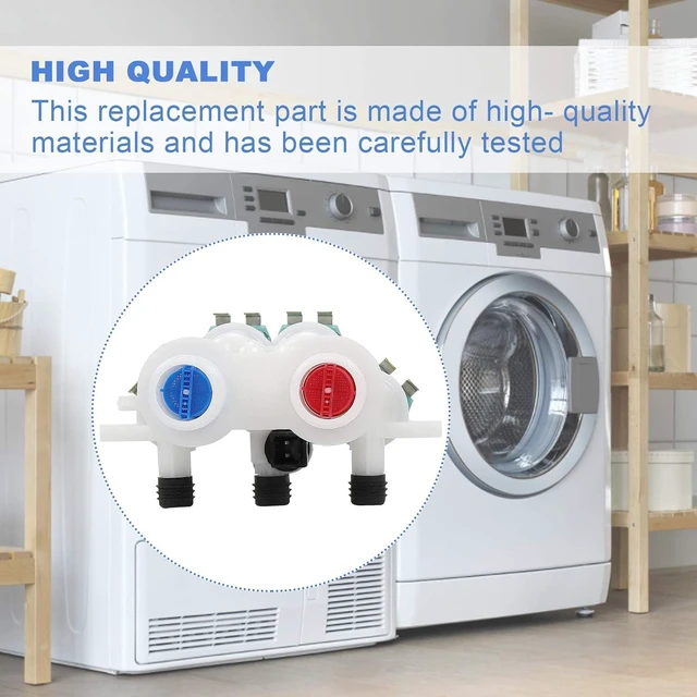 Alt view image 5 of 6 - W11165546 W10758828 Washer Water Inlet Valve - Compatible with Maytag &Whirlpool Washing Machine wm0642hw wm0642hw mah7500aww,mvwb765fw0 mvw6230hw2 Replace#w11096267