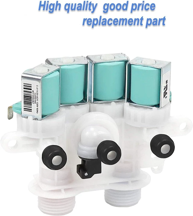 Alt view image 2 of 6 - W11165546 W10758828 Washer Water Inlet Valve - Compatible with Maytag &Whirlpool Washing Machine wm0642hw wm0642hw mah7500aww,mvwb765fw0 mvw6230hw2 Replace#w11096267