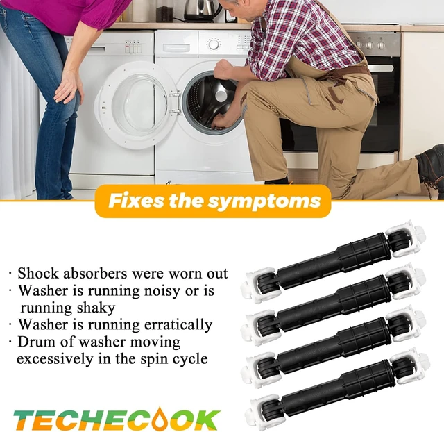 Alt view image 5 of 7 - 0EM 8182812 W10822553 Washer Shock Absorbers Compatible with Kenmore KitchenAid Whirlpool Washer Shock Absorber W10822553 W10015830 W10261477 PS11723173 W10822553VP AP5985209 by Techecook - 4Pack