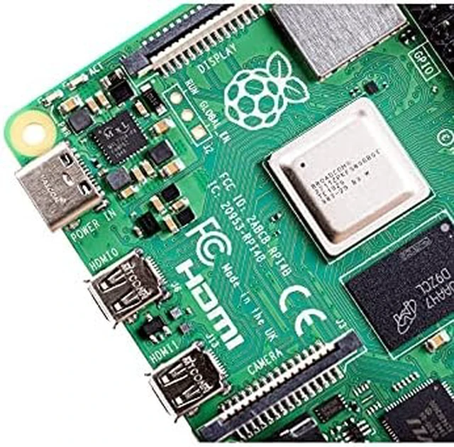 Alt view image 2 of 6 - Raspberry Pi 4 Computer Model B 8GB Single Board Computer Suitable for Building Mini PC/Smart Robot/Game Console/Workstation/Media Center/Etc.