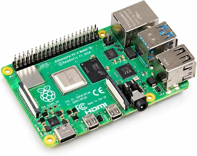 Alt view image 4 of 6 - Raspberry Pi 4 Computer Model B 8GB Single Board Computer Suitable for Building Mini PC/Smart Robot/Game Console/Workstation/Media Center/Etc.