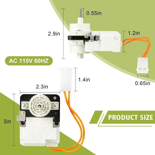 Alt view image 4 of 7 - WPW10464673 Refrigerator Evaporator Fan Motor for Whirlpool by Freeboy,Replace W10464673 PS7320664 PS11755167 3020513 AP6021839, Fit for Maytag, KitchenAid, Kenmore, Ikea Refrigerators, 115V 60Hz