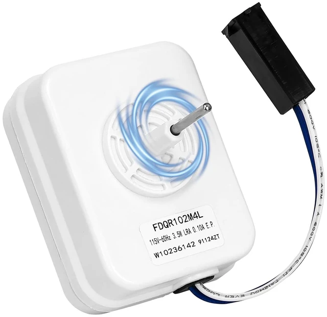 Main image of W10236142 Motor Evap Fits for Whirlpool Refrigerator WPW10236142 Fan Motor Compatible with Maytag Amana Select Models, Replaces 1551816 AH2372370 EA2372370 PS2372370