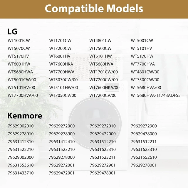 Alt view image 5 of 7 - Electronics 4323EA2001C WT1101CW WT1501CW washing machine coupling assembly,Compatible with LG and Kenmore Washer Replaces 1958330 AP5258825 EAP3522903 PS3522903 WT4801CW WT5001CW WT5101HV by TOMOON