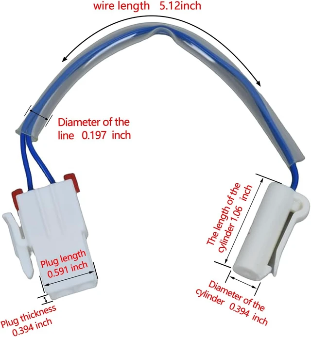 Alt view image 2 of 5 - Refrigerator Defrost Thermostat Compatible with Kenmore Replace 60148-0007500 AP7116304 PS12199075 White