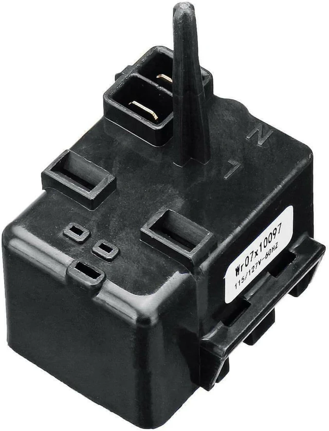 Alt view image 2 of 4 - WR07X10097 Refrigerator Compressor Start Relay Starter fit for for GE Refrigerator, Replaces 513604045 1265640 AH1766101 EA1766101 PS1766101 B00ECX0EQ6