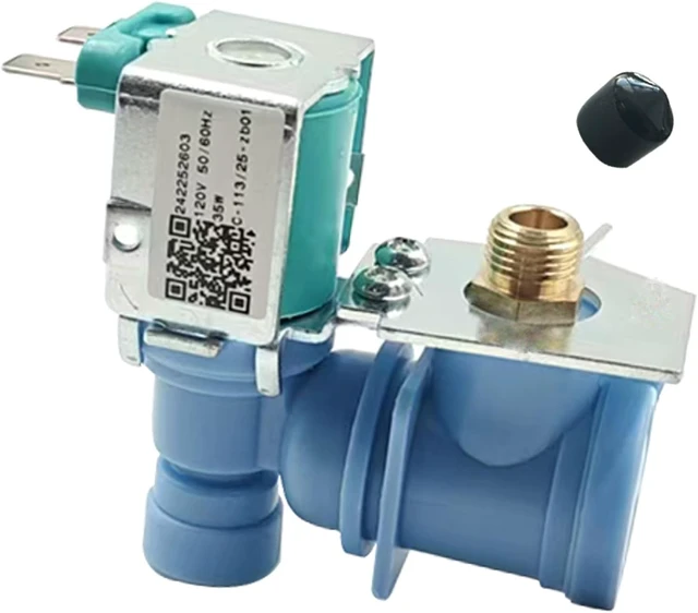 Main image of 242252603 Refrigerator Ice Maker Water Inlet Valve for Frigidaire Kenmore,Water Inlet Valve for Electrolux Icemaker Refrigerator Solenoid Valves. Replacement Parts AP5671756 241803703 241803701 Etc