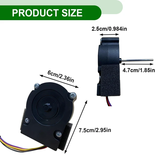 Alt view image 5 of 7 - EAU63103207 Refrigerator Condenser Fan Motor Compatible with LG Kenmore,Replaces 4391462 AP6028843 PS11761150 EAP11761150 Fit for LSXS26396S/00 LSXC22396S/00 79551862610 79551863610 79551867610