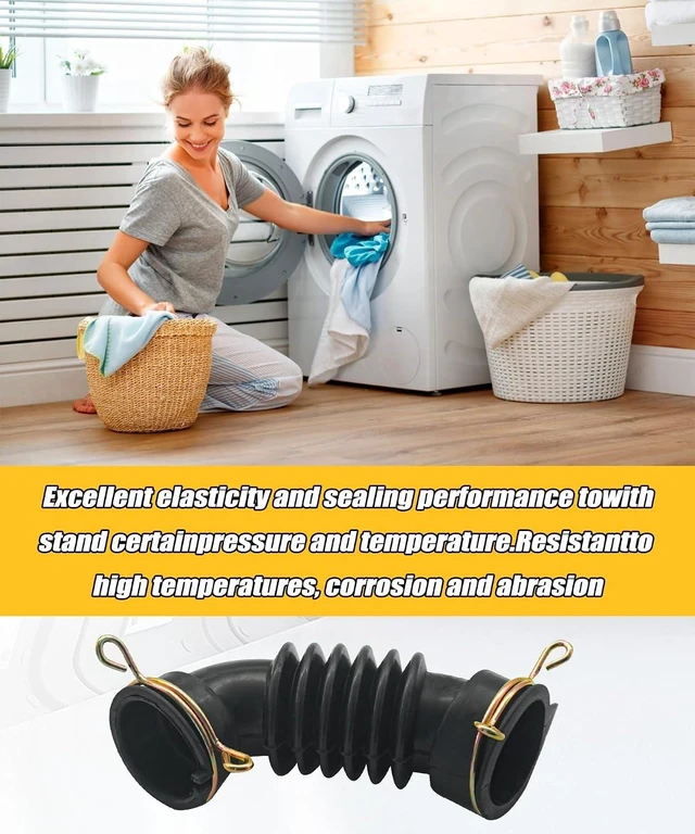 Alt view image 2 of 6 - DC67-00467A Washer Dispenser Hose with Clamps,Fits for Samsung Washing Machine Drawer To Drum Hose
