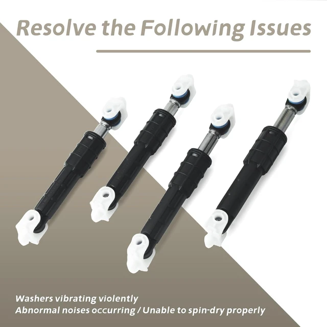 Alt view image 5 of 7 - 4PCS W11415987 Washer Shock Absorber Replacement for Whirlp WFW72HEDW0 WFW75HEFW0 Front Load Washing Machine for May-tag MHW5100DW0 MHW3505FW1 Replace W10261492 W10312625 AP6980109