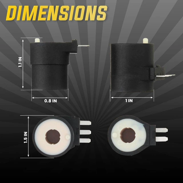 Alt view image 5 of 7 - Seentech 279834 Dryer Gas Valve Solenoid Coil Kit, 2-Prong & 3-Prong Valve Coils - Exact fit for Whirlpool, Kenmore, Maytag - Replaces AP3094251 PS334310 12001349 694540 694539 306105 (Set of 2)