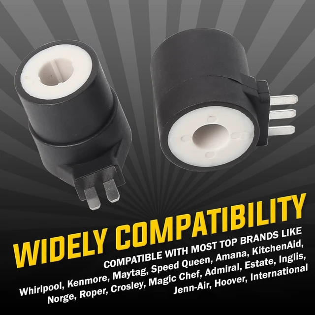 Alt view image 3 of 7 - Seentech 279834 Dryer Gas Valve Solenoid Coil Kit, 2-Prong & 3-Prong Valve Coils - Exact fit for Whirlpool, Kenmore, Maytag - Replaces AP3094251 PS334310 12001349 694540 694539 306105 (Set of 2)
