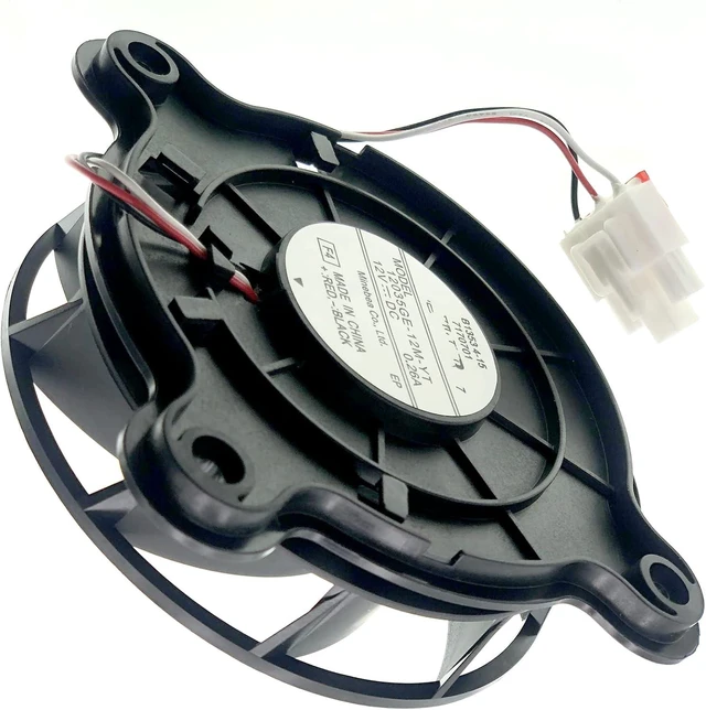 Alt view image 7 of 7 - 12035GE-12M-YT Refrigerator Cooling fan Motor Compatible with Samsung Haier Refrigerator, 3-Wire Variable Frequency Refrigerator Cooling Fan DC 12V 0.26A 100x100mm 2-Year Warranty