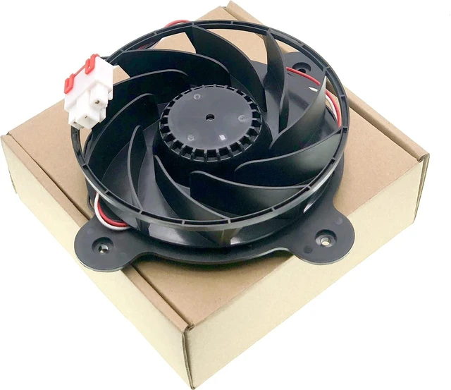 Alt view image 4 of 7 - 12035GE-12M-YT Refrigerator Cooling fan Motor Compatible with Samsung Haier Refrigerator, 3-Wire Variable Frequency Refrigerator Cooling Fan DC 12V 0.26A 100x100mm 2-Year Warranty