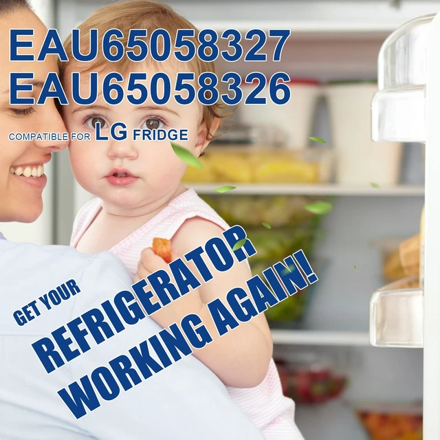 Alt view image 3 of 6 - EAU65058327 EAU65058326 Refrigerator Evaporator Fan Motor for LG Fridge,Part Number Models: ODM-056F-27 ODM-056F-26 Refrigerator Compressor Fan Motor
