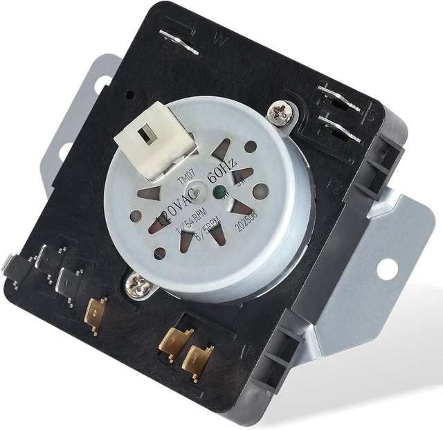Main image of WPW10186032 W10186032 Dryer Timer, 120V 60Hz, OEM Quality, 2-Year Warranty,Compatible with Kenmore 110.65132411 110.71202012 110.75132412 110.62342510, 7MKGDS400DW0, Replace for 2116926, PS3500198