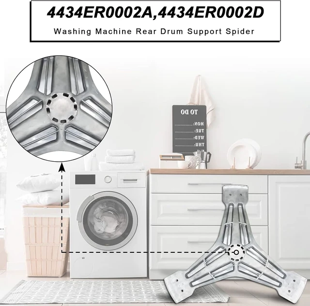 Alt view image 4 of 7 - 4434ER0002D 4434ER0002A Washer Spinner Support, Replacement for LG Kenmore,4434er0002H Washer Support Rear Drum Support Spider Replaces 4434ER0002B AP5592038 4434ER0002E WM2455HG