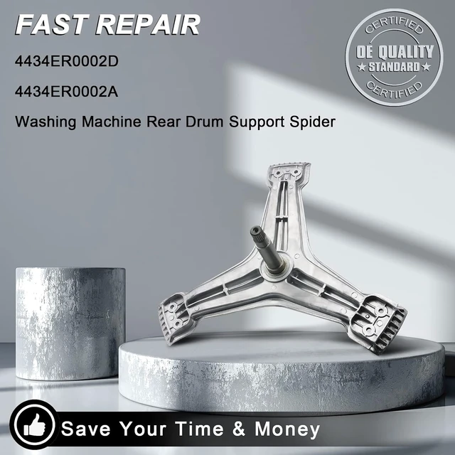 Alt view image 2 of 7 - 4434ER0002D 4434ER0002A Washer Spinner Support, Replacement for LG Kenmore,4434er0002H Washer Support Rear Drum Support Spider Replaces 4434ER0002B AP5592038 4434ER0002E WM2455HG