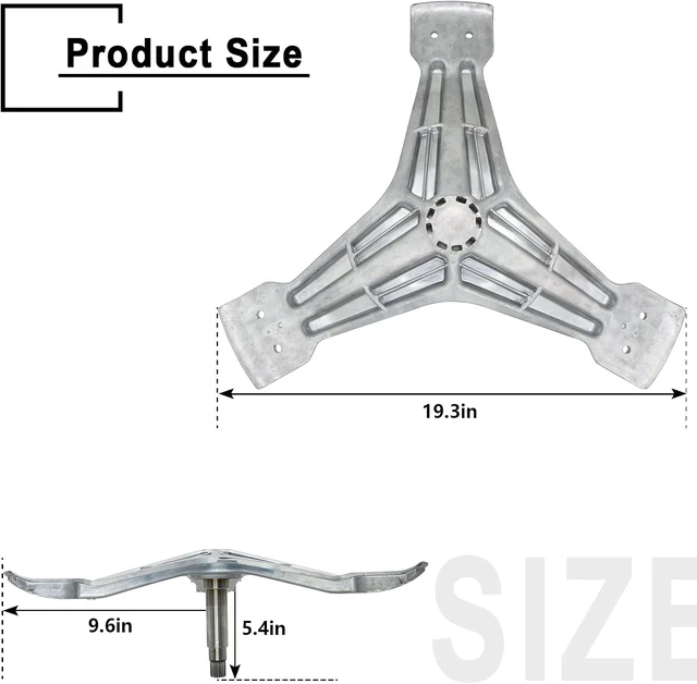 Alt view image 7 of 7 - 4434ER0002D 4434ER0002A Washer Spinner Support, Replacement for LG Kenmore,4434er0002H Washer Support Rear Drum Support Spider Replaces 4434ER0002B AP5592038 4434ER0002E WM2455HG