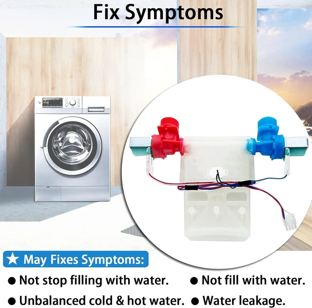 Alt view image 3 of 6 - W11210459 W10869799 Washer Water Inlet Valve Compatible with Whirlpool Kenmore May-tag Crosley Amana Inglis, Replacement for W10701459, W11025984, ap6329217, W10838319,W11038711, 33190190, W11210459VP
