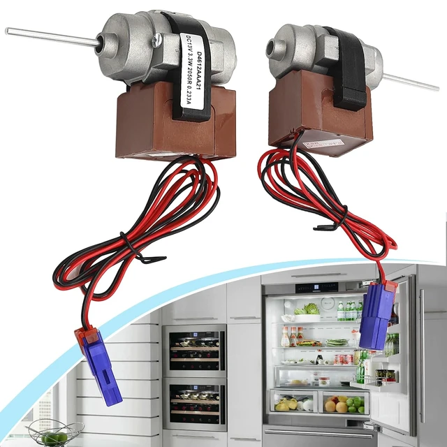 Alt view image 5 of 7 - D4612AAA21 Refrigerator Evaporator Fan Motor Replacement for Daewoo Bosch BAUMATIC Refrigerator Replace# 3015915900 3015907300