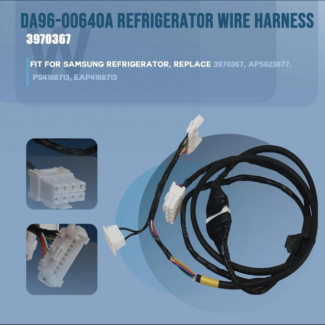 Alt view image 6 of 7 - DA96-00640A Refrigerator Wire Harness Fit for Samsung Refrigerator,Replace# 3970367, AP5623877, PS4168713, EAP4168713
