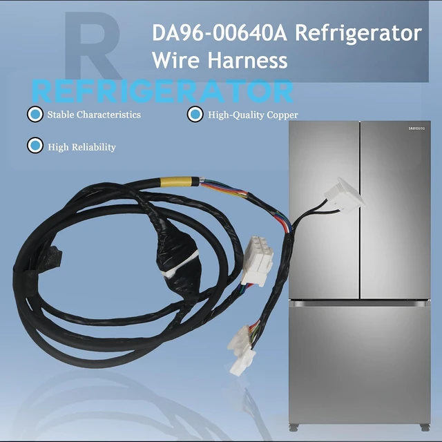 Alt view image 3 of 7 - DA96-00640A Refrigerator Wire Harness Fit for Samsung Refrigerator,Replace# 3970367, AP5623877, PS4168713, EAP4168713