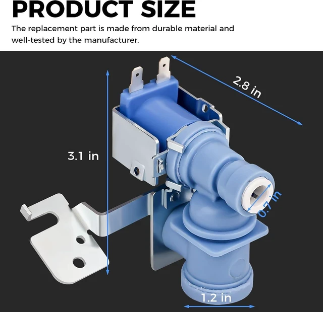 Alt view image 5 of 7 - MJX41178908 Refrigerator Water Valve Replacement for L.G, Replaces AP4451762, PS3536019