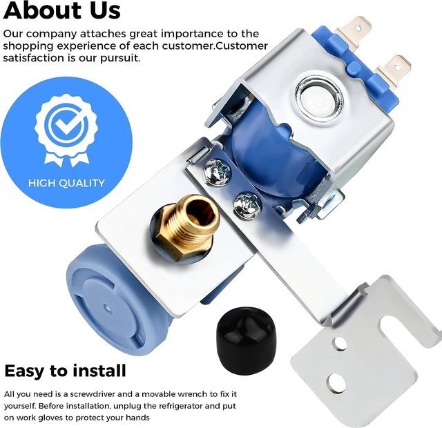 Alt view image 7 of 7 - MJX41178908 Refrigerator Water Valve Replacement for L.G, Replaces AP4451762, PS3536019