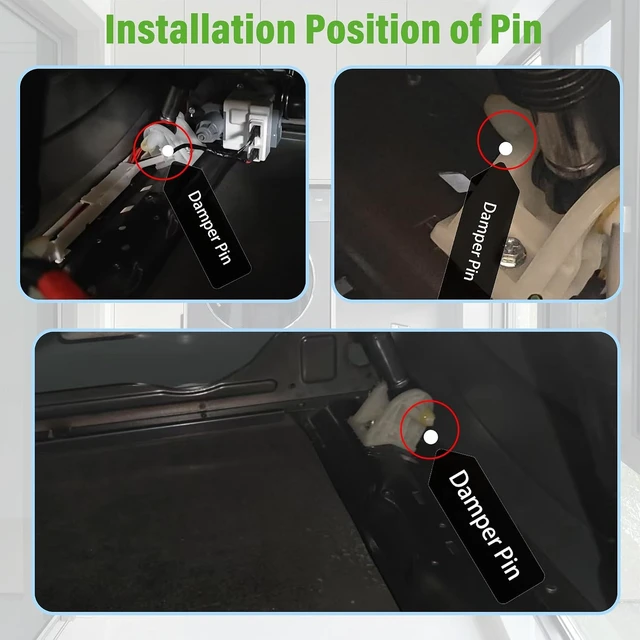 Alt view image 3 of 7 - WH01X20826 Washer Shock Absorber Kit Fit for G.E Washer Damper Shock Replaces WH01X10343 AP4265856 WH01X10385 WH01X10425 AH1482318 EA1482318 WH01X10260 PS1482318 - with 4 Shocks and 4 Pins