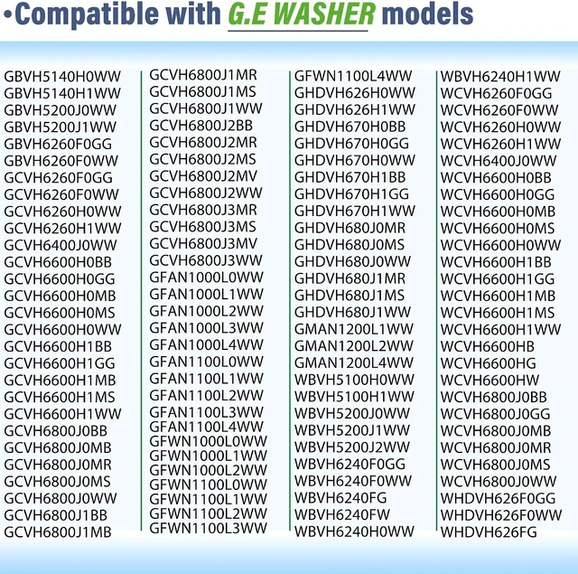 Alt view image 6 of 7 - WH01X20826 Washer Shock Absorber Kit Fit for G.E Washer Damper Shock Replaces WH01X10343 AP4265856 WH01X10385 WH01X10425 AH1482318 EA1482318 WH01X10260 PS1482318 - with 4 Shocks and 4 Pins