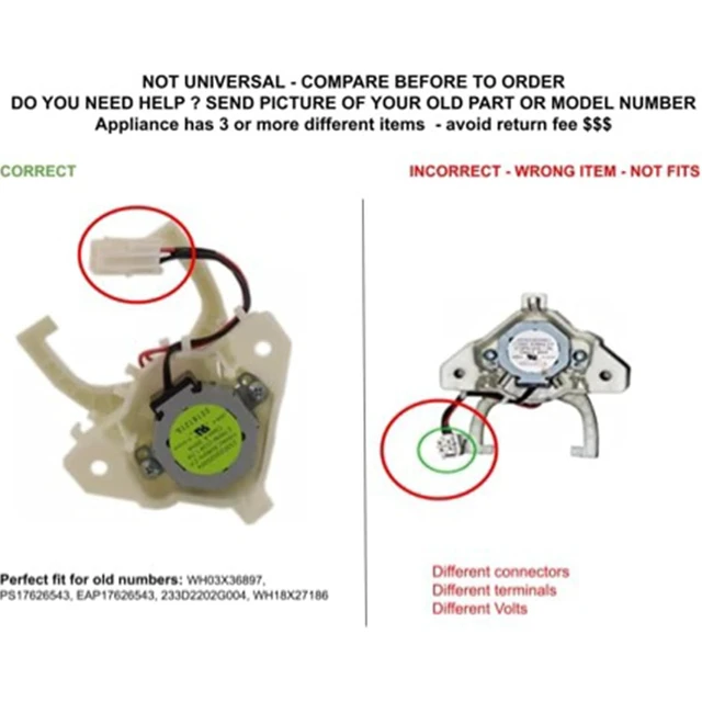 Alt view image 5 of 7 - WH18X27186 CKDX27186X6 Clutch Actuator for GUD27ESSM1WW GUD27GESN0WW GUD27GSPM0DG GUD27GSPM1DG GUD27GSSM0WW Washer Upgrade
