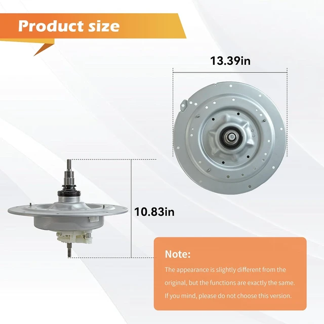 Alt view image 7 of 7 - AEN73651402 AEN73131403 Washing Machine Clutch & Bearing Assembly Compatible with LG Kenmore washer machine: WT1101CW, WT1201CV, WT1501CW etc. Replace AEN73131406, 3661EA1009D, 3661EA1009F
