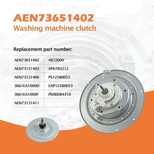 Alt view image 4 of 7 - AEN73651402 AEN73131403 Washing Machine Clutch & Bearing Assembly Compatible with LG Kenmore washer machine: WT1101CW, WT1201CV, WT1501CW etc. Replace AEN73131406, 3661EA1009D, 3661EA1009F
