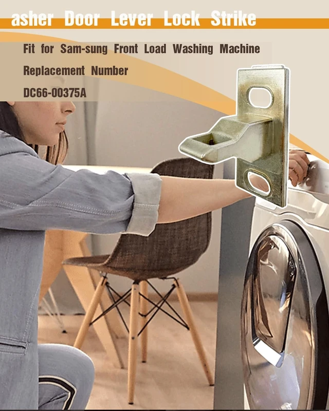 Alt view image 2 of 6 - DC66-00375A Door Lock Hook Strike & Lever Door Fit for Samsung,Replaces 2072249, PS4212162, Compatible with Samsung Washing Machine