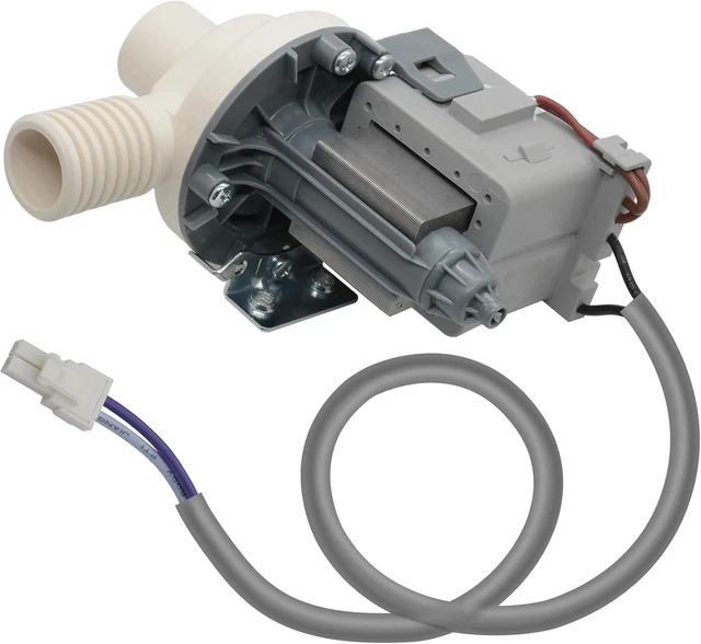 Main image of W10906604 Washer Drain Pump Assembly for Whirlpool Kenmore Amana,Durable PP Material, Fixes Standing Water, Leaks & Loud Noise, Easy DIY Install, Replaces W10882103 W11176426 EAP11769645