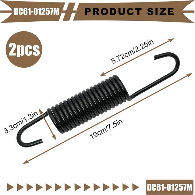 Alt view image 5 of 7 - washer suspension spring,DC61-01257M Washing Machine Suspension Spring, 2-Pack, Replaces AP5955135/3990661/PS4275961, Fits All WF3/WF4 Models- samsung washer hanger spring dc61-01257m