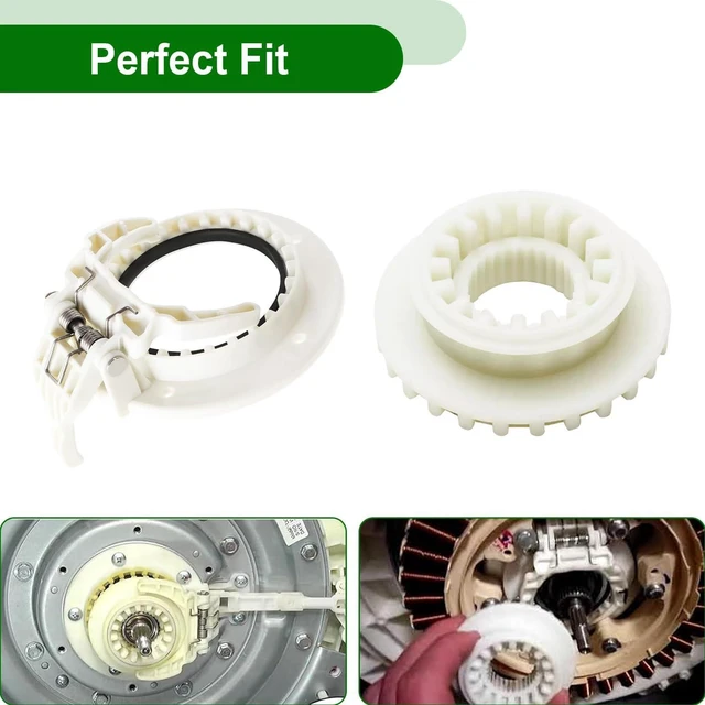 Alt view image 4 of 7 - Washer Clutch Gear Coupling Replace dc97-18439a 1pcs Clutch Gear and 1pcs Clutch Gear Part clutch gear and Washer Clutch Gear Part Fit For samsung washer clutch WA54M8750AV/A4 WA54M8750AW/A4
