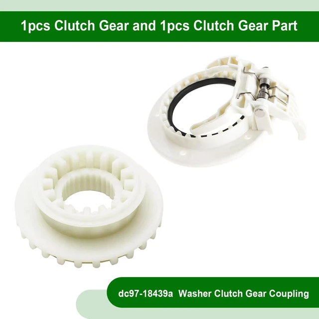 Alt view image 5 of 7 - Washer Clutch Gear Coupling Replace dc97-18439a 1pcs Clutch Gear and 1pcs Clutch Gear Part clutch gear and Washer Clutch Gear Part Fit For samsung washer clutch WA54M8750AV/A4 WA54M8750AW/A4